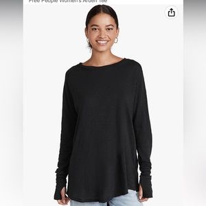 Free People Black Tee